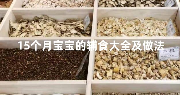 15个月宝宝的辅食大全及做法