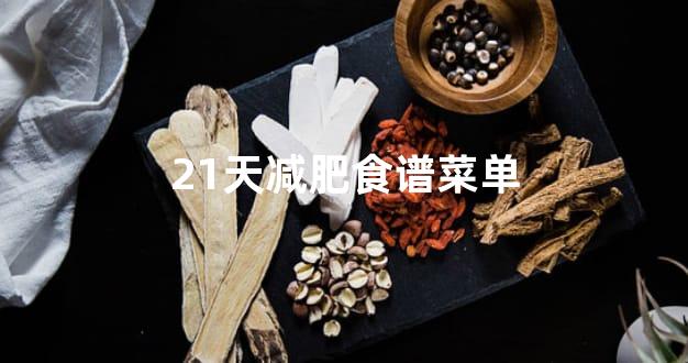 21天减肥食谱菜单