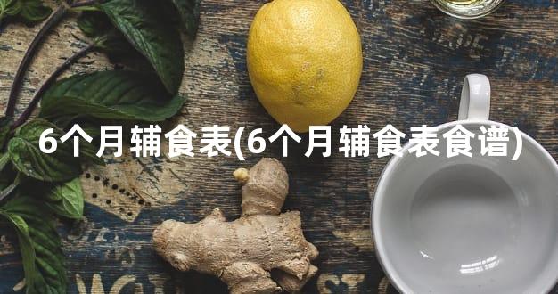 6个月辅食表(6个月辅食表食谱)