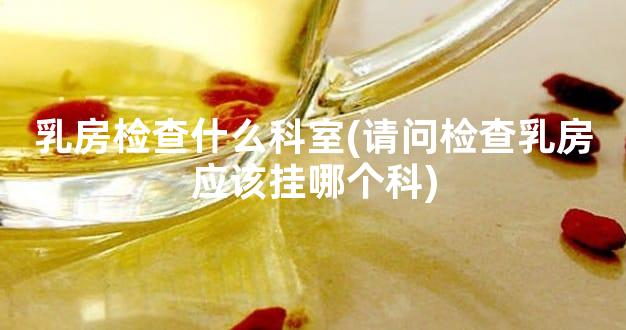 乳房检查什么科室(请问检查乳房应该挂哪个科)