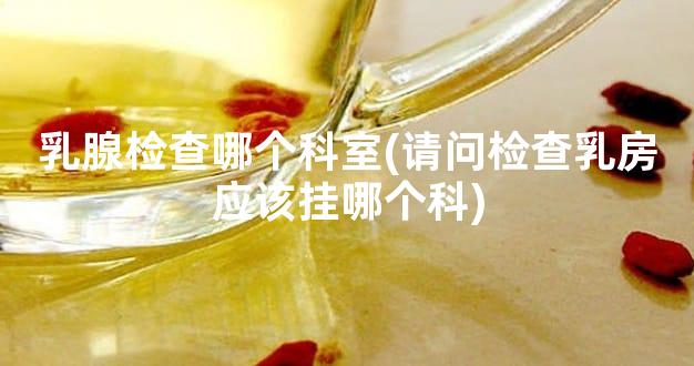 乳腺检查哪个科室(请问检查乳房应该挂哪个科)