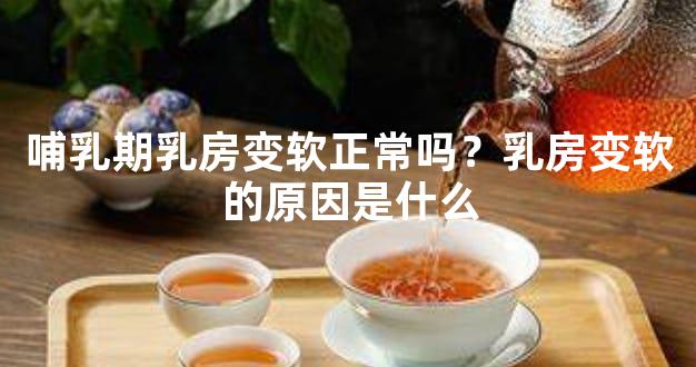 哺乳期乳房变软正常吗？乳房变软的原因是什么