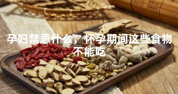 孕妇禁忌什么，怀孕期间这些食物不能吃