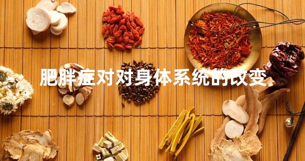 肥胖症对对身体系统的改变