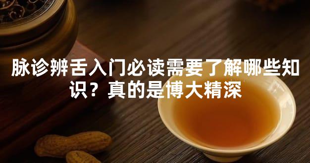 脉诊辨舌入门必读需要了解哪些知识？真的是博大精深