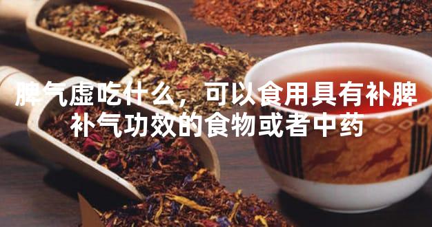 脾气虚吃什么，可以食用具有补脾补气功效的食物或者中药